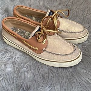 Sperry Top-Sider Bahama- Natural Sparkle Suede.